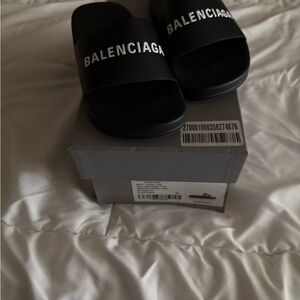 Balenciaga Black Slides